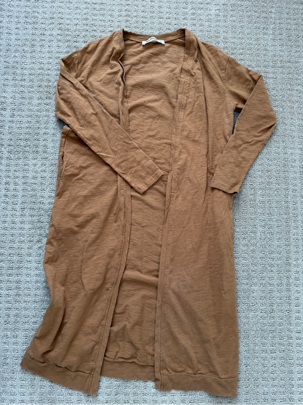 Three Bird Nest Rust (caramel brown) Open-Front Duster